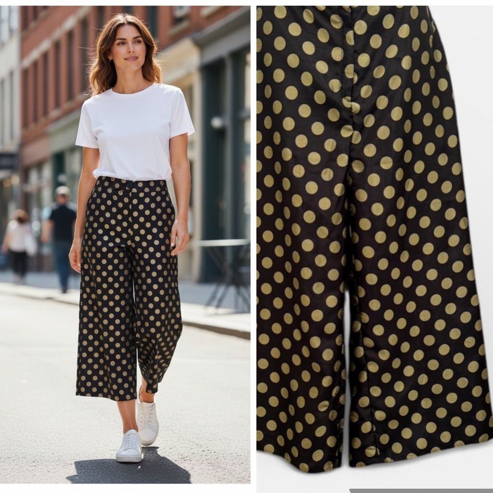 Silk Handmade Polka Dot Pant Women’s size 10/12